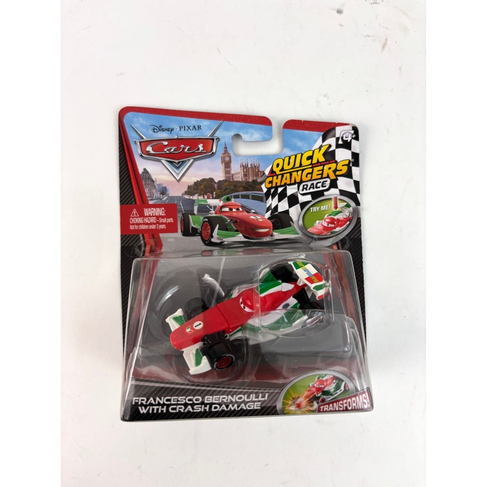 2012 Disney Pixar Cars Francesco Bernoulli Crash Damage X0617 Quick Changers